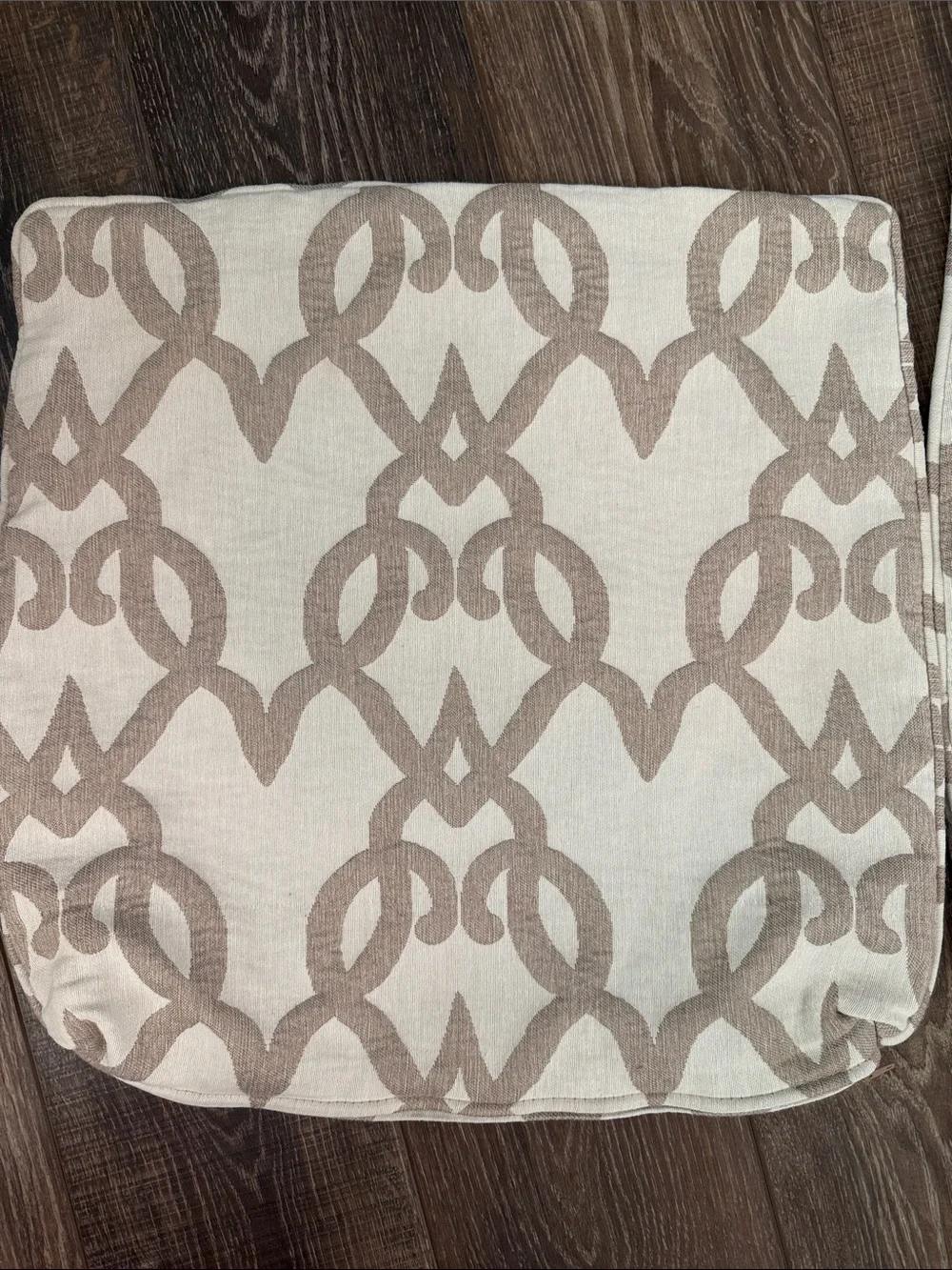 Beige and Tan 18x18 Throw Pillow Covers - Set of 2